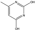 Chemical structure of 2,4-Dihydroxy-6-methylpyrimidine | 626-48-2