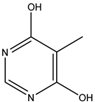 Chemical structure of 4,6-Dihydroxy-5-methylpyrimidine | 63447-38-1