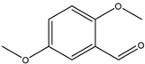 Chemical structure of 2,5-Dimethoxybenzaldehyde | 93-02-7