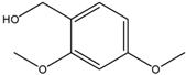 Chemical structure of 2,4-Dimethoxybenzyl alcohol | 7314-44-5
