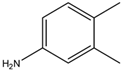 Chemical structure of 3,4-Dimethylaniline | 95-64-7