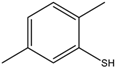 Chemical structure of 2,5-Dimethylbenzenethiol | 4001-61-0
