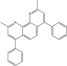 Chemical structure of 2,9-Dimethyl-4,7-diphenyl-1,10-phenanthroline | 4733-39-5