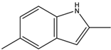 Chemical structure of 2,5-Dimethylindole | 1196-79-8