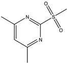 Chemical structure of 4,6-Dimethyl-2-methylsulfonylpyrimidine | 35144-22-0