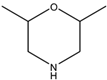 Chemical structure of 2,6-Dimethylmorpholine | 141-91-3