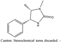 Chemical structure of (4R,5S)-(-)-1,5-Dimethyl-4-phenylimidazolidin-2-one | 92841-65-1