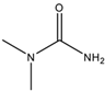 Chemical structure of 1,1-Dimethyl urea | 598-94-7