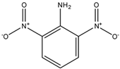 Chemical structure of 2,6-Dinitroaniline | 606-22-4