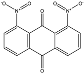 Chemical structure of 1,8-Dinitroanthraquinone | 129-39-5
