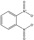 Chemical structure of 1,2-Dinitrobenzene | 528-29-0