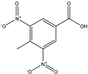 Chemical structure of 3,5-Dinitro-P-toluic Acid | 16533-71-4