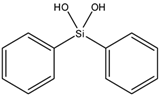 Chemical structure of Diphenylsilanediol | 947-42-2