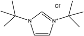 Chemical structure of 1,3-Ditertbutylimidazolium chloride | 157197-54-1