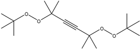 Chemical structure of 2,5-Di(Tert-butylperoxy)2,5-dimethyl-3-hexyne | 1068-27-5