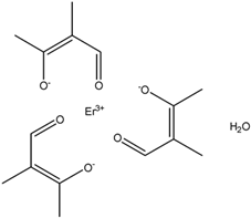 Chemical structure of Erbium(III)acetylacetonate hydrate | 70949-24-5
