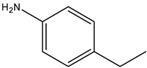 Chemical structure of 4-Ethylaniline | 589-16-2