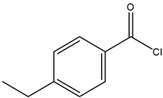 Chemical structure of 4-Ethylbenzoyl chloride | 16331-45-6