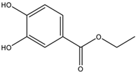 Chemical structure of Ethyl 3,4-dihydroxybenzoate | 3943-89-3