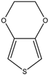 Chemical structure of 3,4-Ethylenedioxythiophene | 126213-50-1