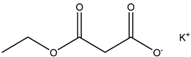 Chemical structure of Ethyl malonate potassium salt | 6148-64-7