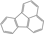Chemical structure of Fluoranthene | 206-44-0