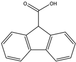 Chemical structure of 9-Fluorene carboxylic acid | 1989-33-9