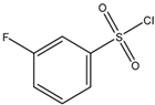 Chemical structure of 3-Fluorobenzenesulfonyl chloride | 701-27-9