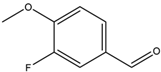 Chemical structure of 3-Fluoro-4-methoxybenzaldehyde | 351-54-2