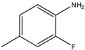 Chemical structure of 2-Fluoro-4-methylaniline | 452-80-2
