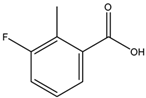 Chemical structure of 3-Fluoro-2-methylbenzoic acid | 699-90-1