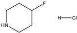 Chemical structure of 4-Fluoropiperidine hydrochloride | 57395-89-8