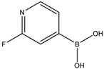 Chemical structure of 2-Fluoropyridine-4-boronicacid | 401815-98-3