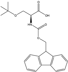 Chemical structure of Fmoc-Ser(t-Bu)-OH | 71989-33-8