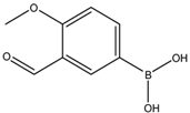 Chemical structure of 3-Formyl-4-Methoxyphenylboronic acid | 121124-97-8