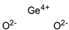 Chemical structure of Germanium (IV)oxide | 1310-53-8