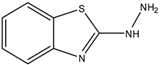 Chemical structure of 2-Hydrazinobenzothiazole | 615-21-4