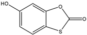 Chemical structure of 6-Hydroxy-1,3-benzoxathiol-2-one | 4991-65-5