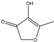 Chemical structure of 4-Hydroxy-5-Methyl-3-Furanone | 19322-27-1