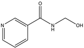 Chemical structure of N-(Hydroxymethyl)nicotinamide | 3569-99-1