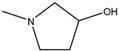 Chemical structure of 3-Hydroxy-N-methylpyrrolidine | 13220-33-2