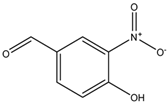 Chemical structure of 4-Hydroxy-3-nitrobenzaldehyde | 3011-34-5