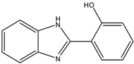 Chemical structure of 2(2-Hydroxyphenyl)-1H-benzimidazole | 2963-66-8