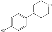 Chemical structure of 1(4-Hydroxyphenyl)piperazine | 56621-48-8