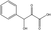 Chemical structure of Hydroxyphenylpyruvic acid | 156-39-8