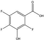 Chemical structure of 3-Hydroxy-2,4,5-trifluorobenzoic acid | 116751-24-7