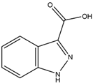 Chemical structure of Indazole-3-carboxylic acid | 4498-67-3