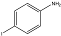 Chemical structure of 4-Iodoaniline | 540-37-4