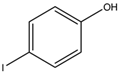 Chemical structure of 4-Iodophenol | 540-38-5