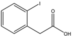 Chemical structure of 2-Iodophenylacetic acid | 18698-96-9